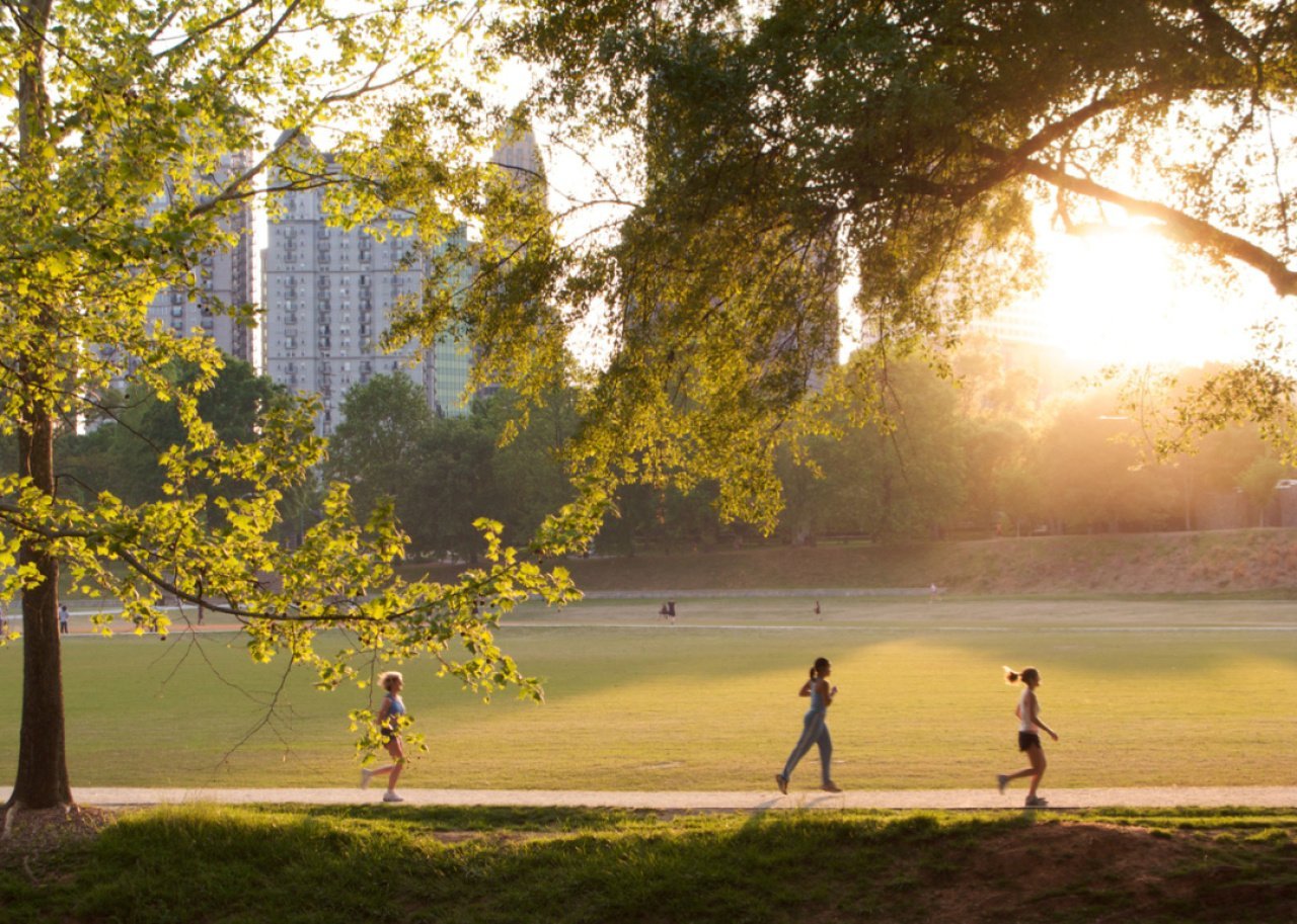 #5. Atlanta People jogging in Atlanta’s Piedmont Park.