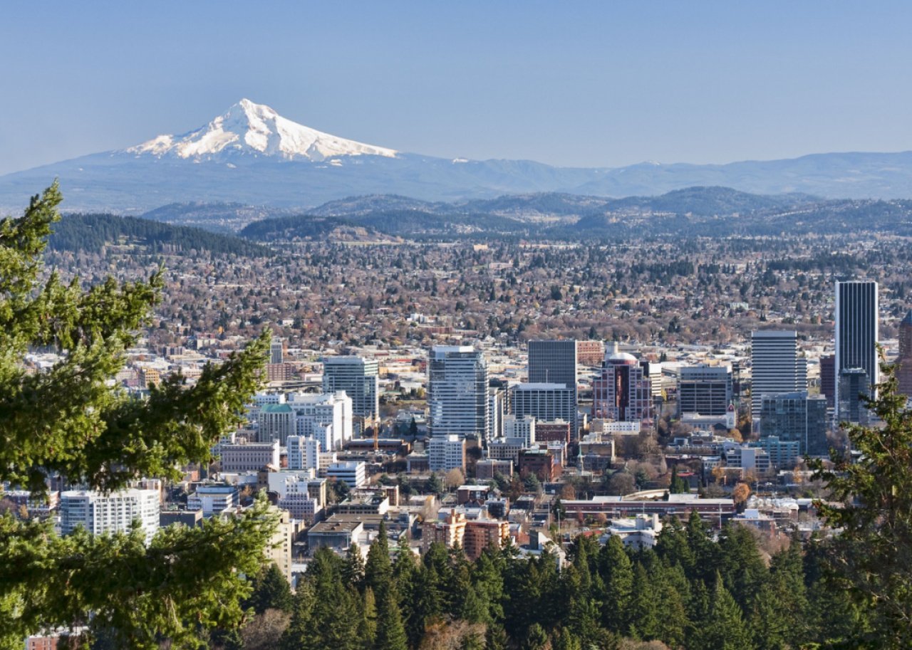 #25. Portland Portland cityscape from Pittock Mansion.