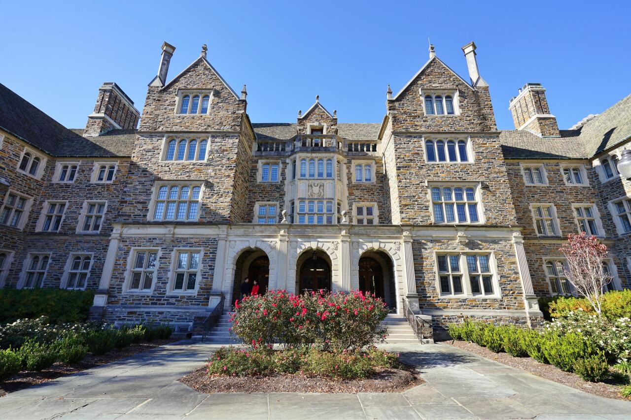 #4. Raleigh, North Carolina Duke University campus building exterior,
