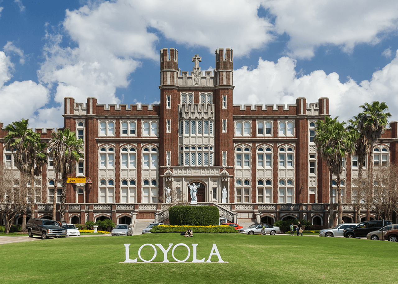 #43. New Orleans Main building and entrance to Loyola University.