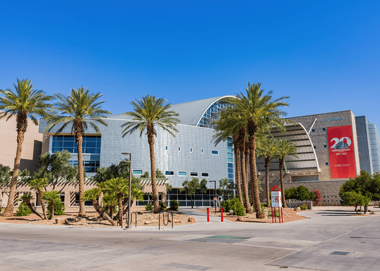 #11. Las Vegas UNLV Campus buildings exterior.